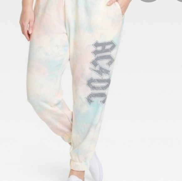 AC⚡DC 2020 Ice Tie Dye Joggers w Pockets XL - Picture 11 of 11